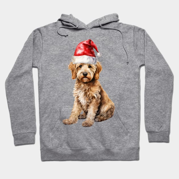 Goldendoodle Santa Hoodie by rmcbuckeye